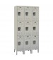 Hallowell Triple Tier Metal Lockers 3 Wide