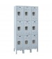 Hallowell Triple Tier Metal Lockers 3 Wide