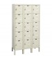 Hallowell Five Tier Box Lockers 3 Wide-Parchment
