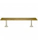 Hallowell Hardwood Locker Room Benches with Adjustable Steel Pedestals