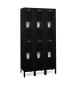 Double Tier Athletic Locker Black