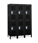 Double Tier Athletic Storage Locker Black