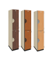 Double Tier Wood Storage Locker (Wood Grain Finish)