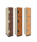Triple Tier Wood Storage Locker (Wood Grain Finish)