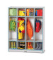 Colorful Kids Coat Lockers with Dual Cubbies