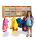 Kids Wooden Cubby Lockers (shown with optional clear bins)