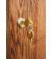 Oak Veneer Raised Panel / Double Tier Wood Locker (Medium)