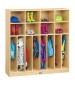 Kids 8-person Wooden Coat Lockers with Cubbies