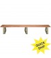 9-1/2" Wide Wooden Locker Room Benches with 3 Movable Pedestals