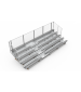 Five Row Aluminum Bleachers with Aisle and Tow Kit