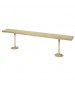 Plastic Laminate Locker Room Bench Beige