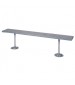 Plastic Laminate Locker Room Bench Gray