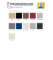 Color Chart- some colors may not be available