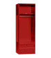 Red Stadium Locker with Optional Footlocker