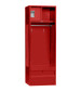 Red Stadium Locker Fully Loaded with Optional Security Box and Footlocker