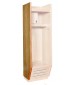 Wood Team Sports Locker - Left End Panel Only (locker sold separately)