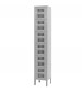 Gray Six Tier Ventilated Steel Box Locker