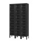 Black Six Tier Ventilated Box Lockers