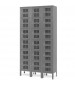 Six Tier Ventilated Box Lockers Gray