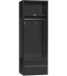 Black Stadium Locker with Optional Foot Locker