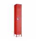 Red Metal Single Tier Locker