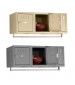 Tennsco 3 Person Wall Mount Metal Lockers