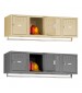 Tennsco 4 Person Wall Mount Metal Lockers