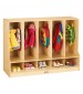 Toddler Wooden Coat Locker with Cubbies and Steps