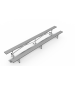 Two Row Aluminum Tip and Roll Bleachers 15'