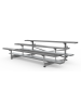 Three Row Aluminum Bleachers Tip and Roll (9' shown)