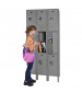 Staged Triple Tier Locker with Student