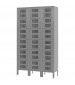 Gray Six Tier Ventilated Box Lockers