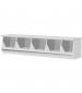 Laminate 5 Cubbie Bench White