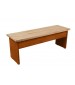Laminate Bench with Wood Top American Cherry