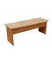 Laminate Bench with Wood Top Honey Maple
