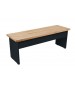 Laminate Bench with Wood Top Little Black Dress