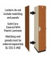 Single Tier Wood Storage Locker Optional End Panel