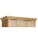 Wood Locker with 3 Side Crown Molding (shown 3-wide)