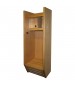 Wood Team Sports Locker (shown with optional end panels)