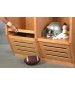 (2) Wood Team Sports Lockers (footlocker)