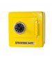 yellow tiny steel locker safe