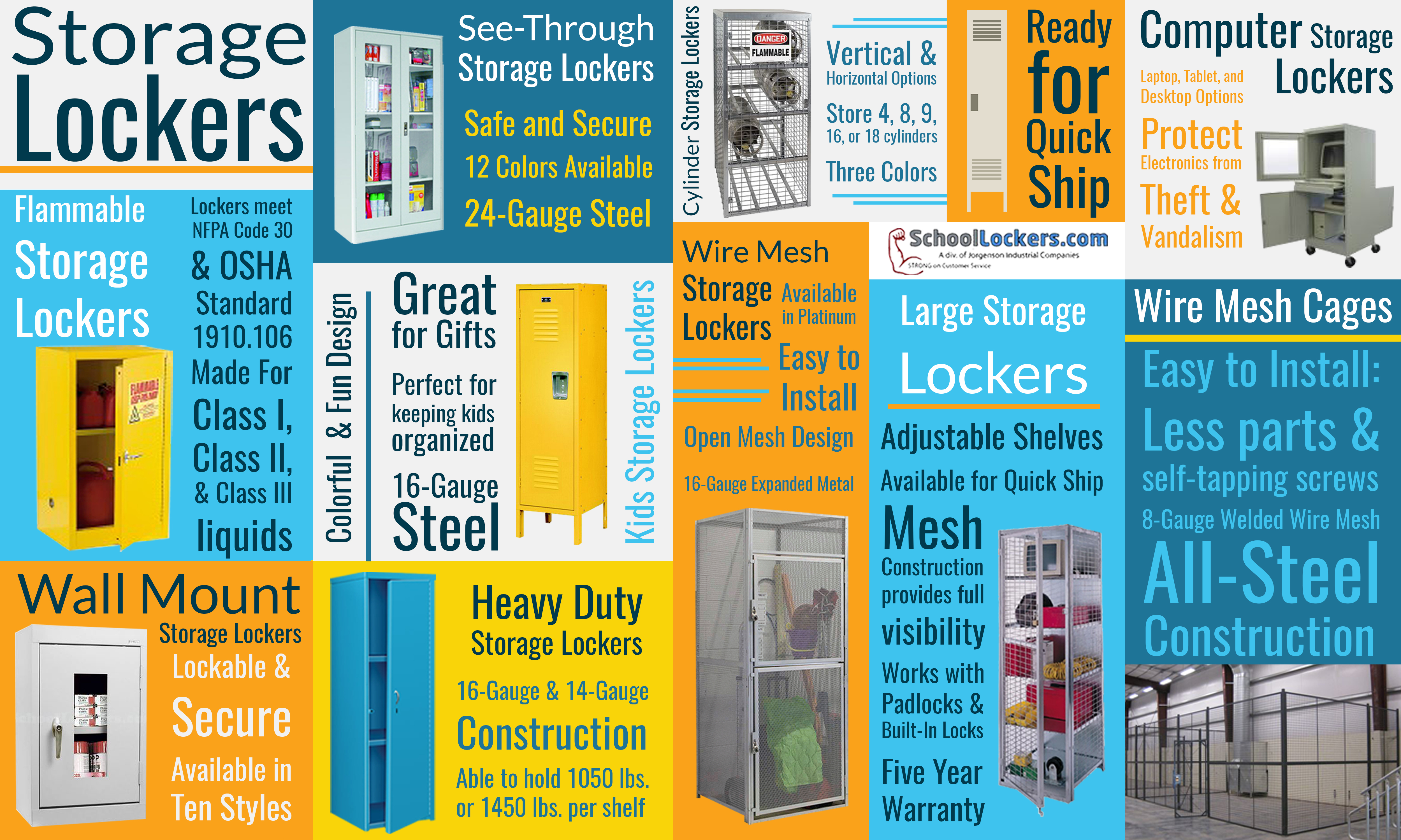Storage Lockers Infographic